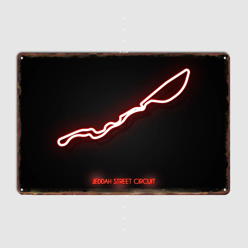 Home Decor Jeddah - Affiche du Circuit de Jeddah, Art