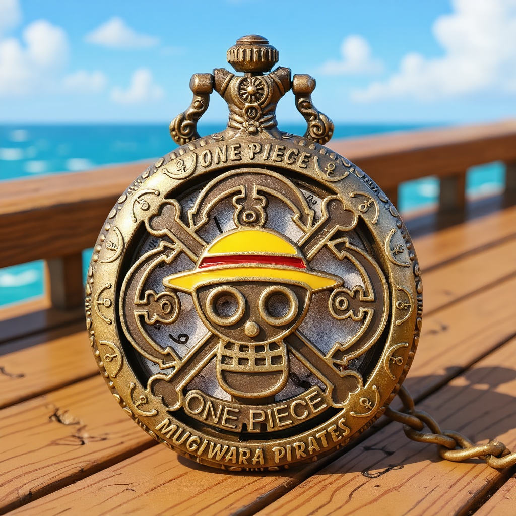 Vintage Alarm Clock - Montre de poche One Piece Anime,