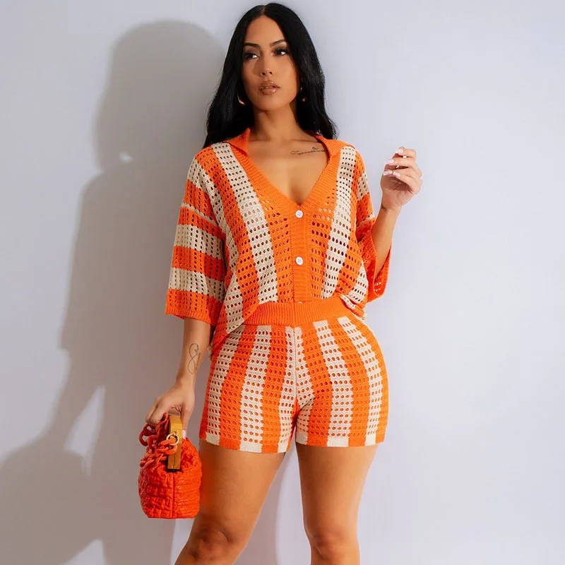 Home Decor Zara - Tenue de vacances rayée pour femme,