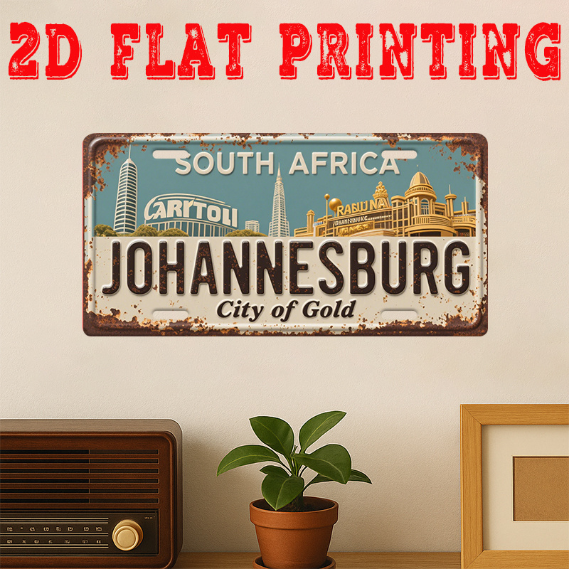 Home Decor Johannesburg - Plaque en métal vintage durable «