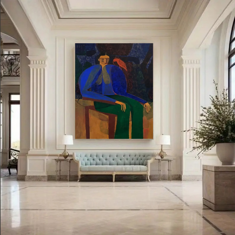 Home Decor Free Images - Peinture à l'huile abstraite 100% faite