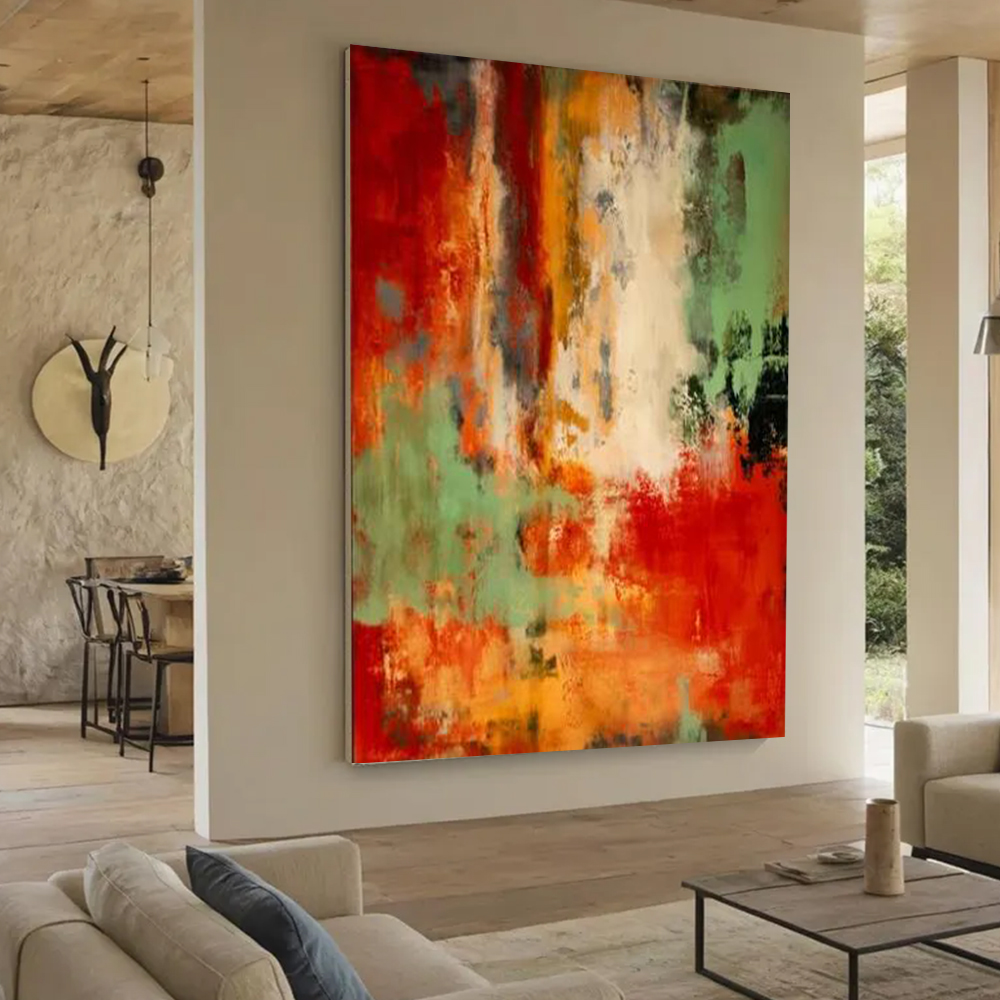 Home Decor Free Images - Peinture à l'huile abstraite 100% faite