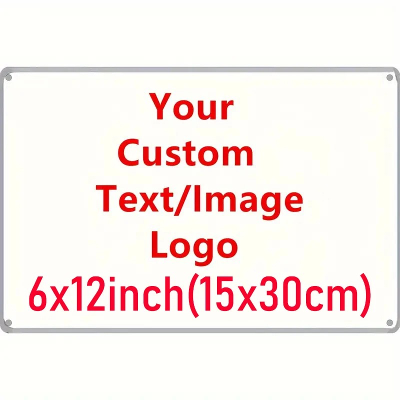 Home Decor Free Images - Panneau métallique personnalisé de 6×12 pouces
