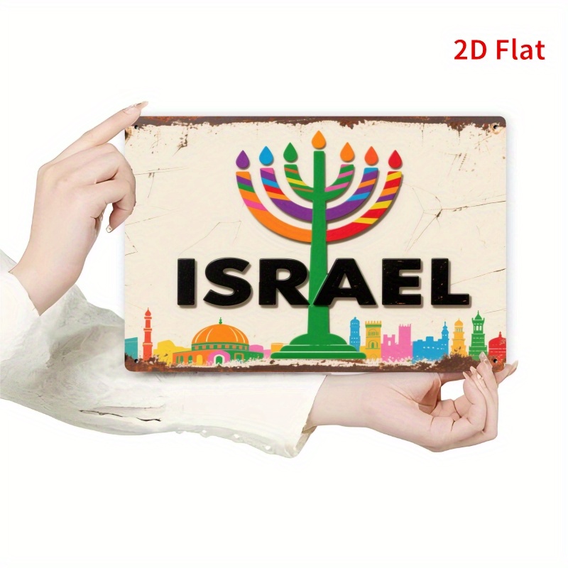 Home Decoration - CIFBUY Plaque murale vintage en aluminium,