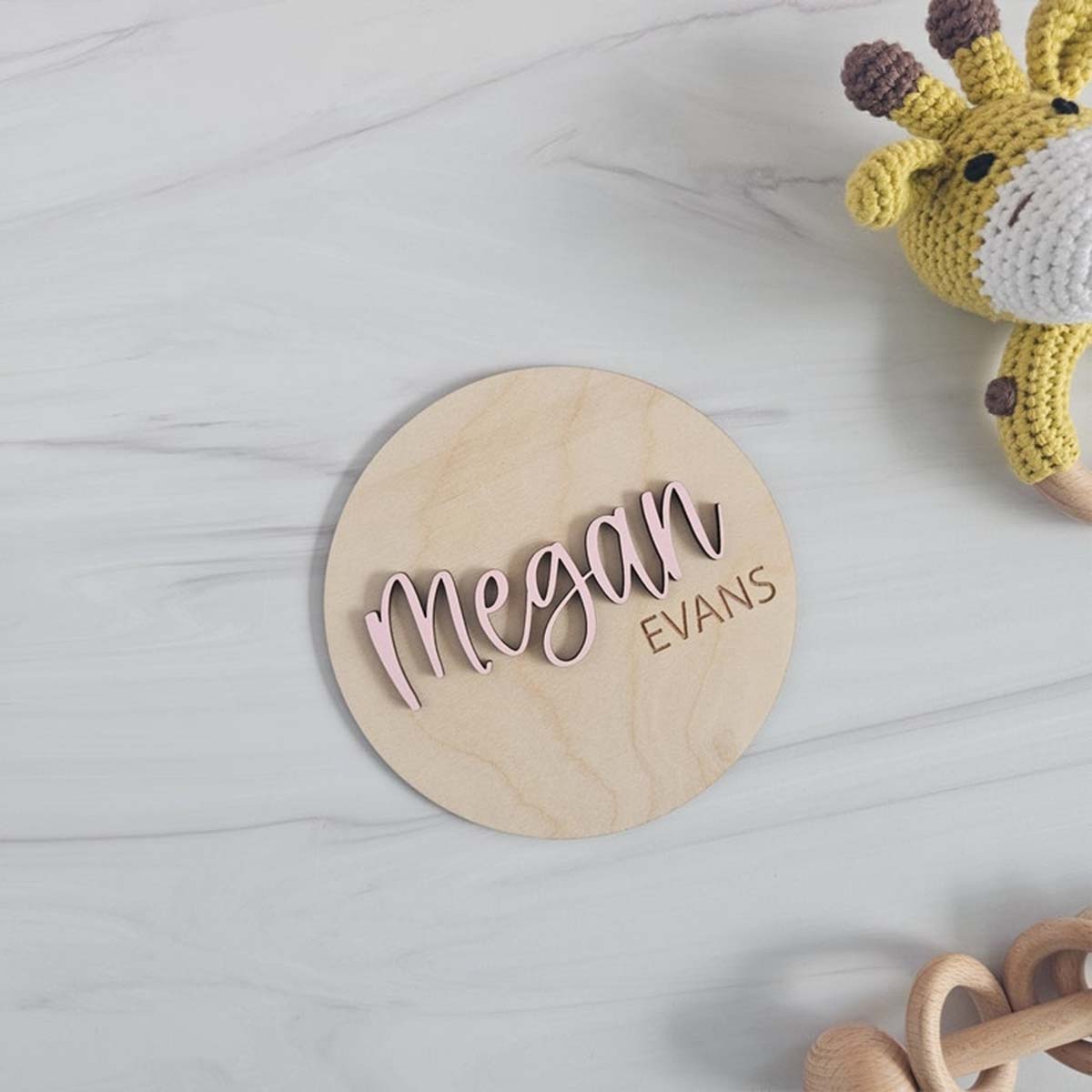 Home Decor Diy - Plaque nominative en bois personnalisée, 1