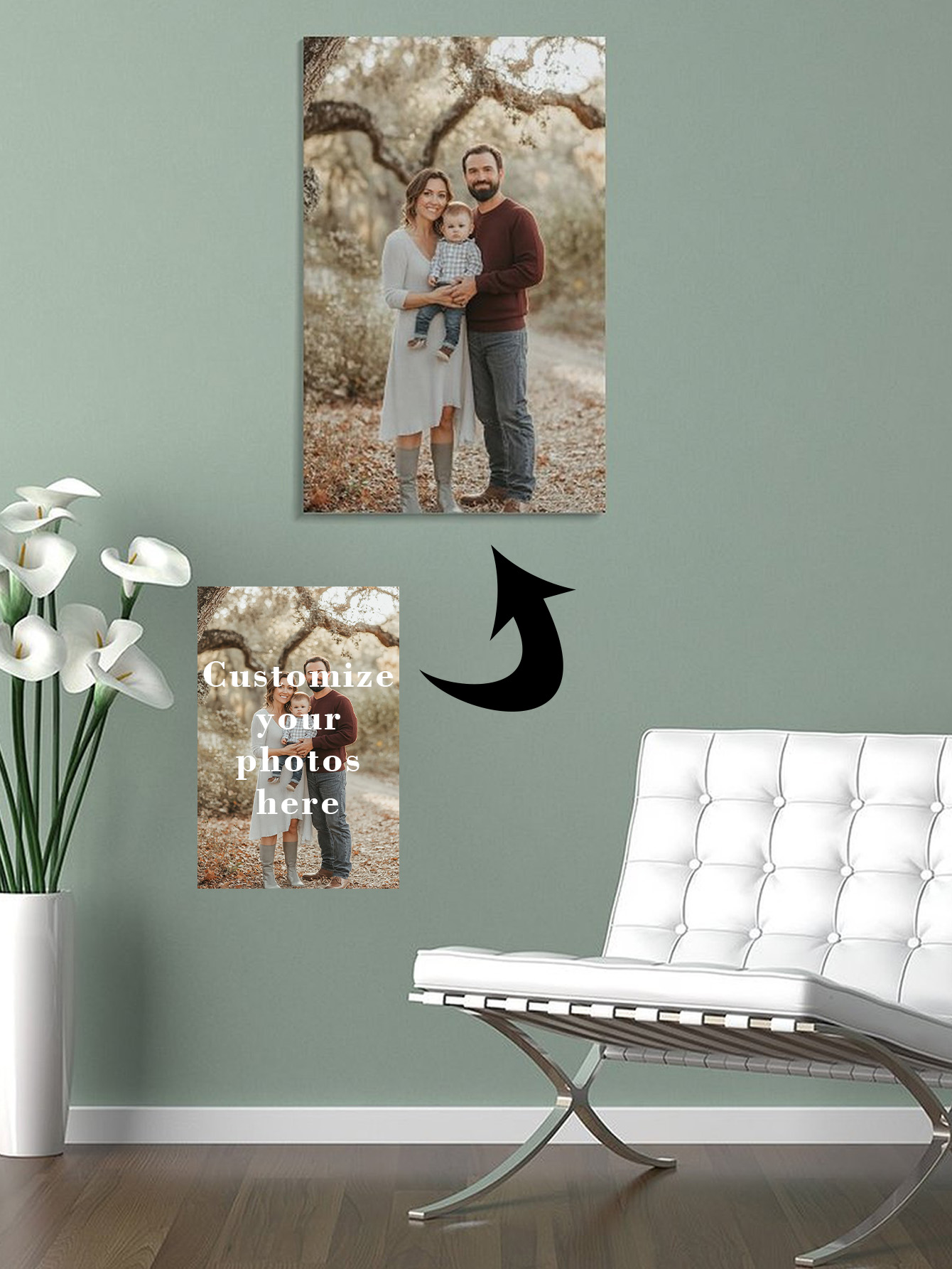 Home Decor Painting - Toile personnalisée (peinture sans cadre) Personnalisez