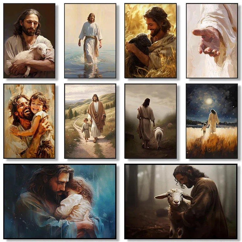 Home Decor Jesus - Rétrait de jésus Christ marchant sur