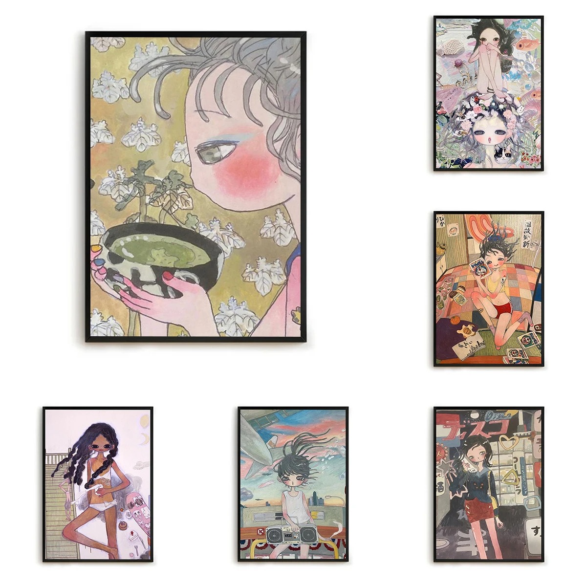Home Decor Aesthetic Pinterest - Aya Takano – imprimés décoratifs, peinture