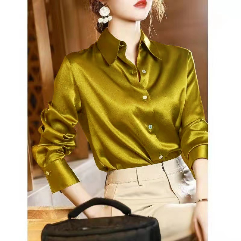 Home Decor Zara - Chemise en satin à manches longues