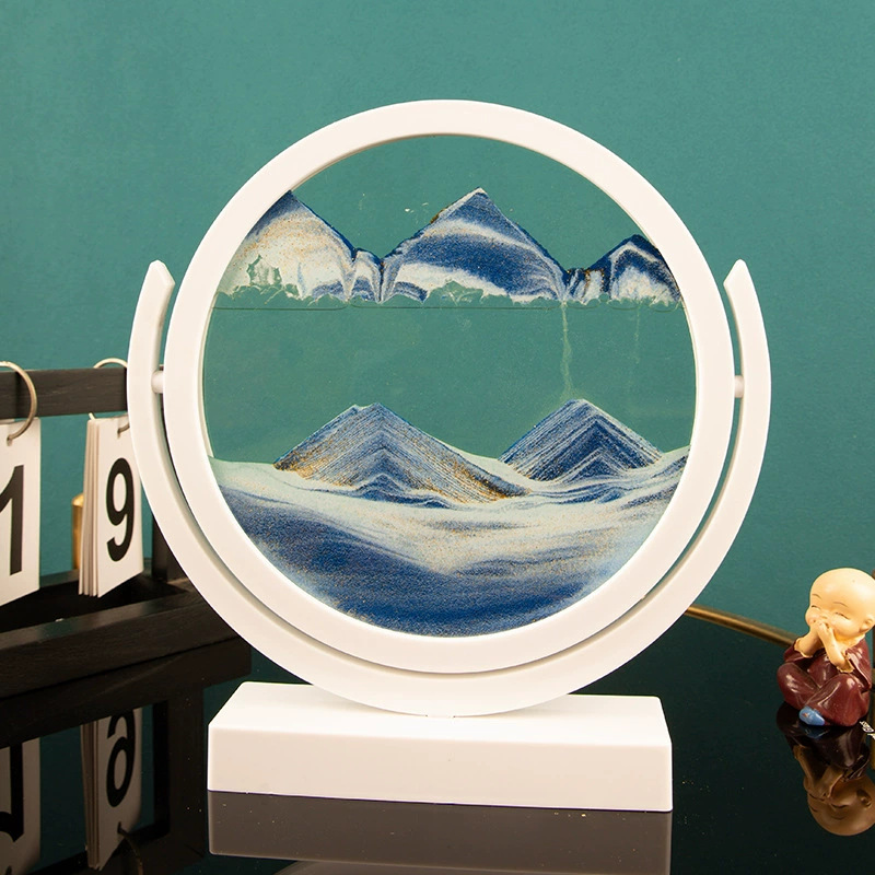 Sand Art Picture - Sablier 3D en verre dynamique, décoration