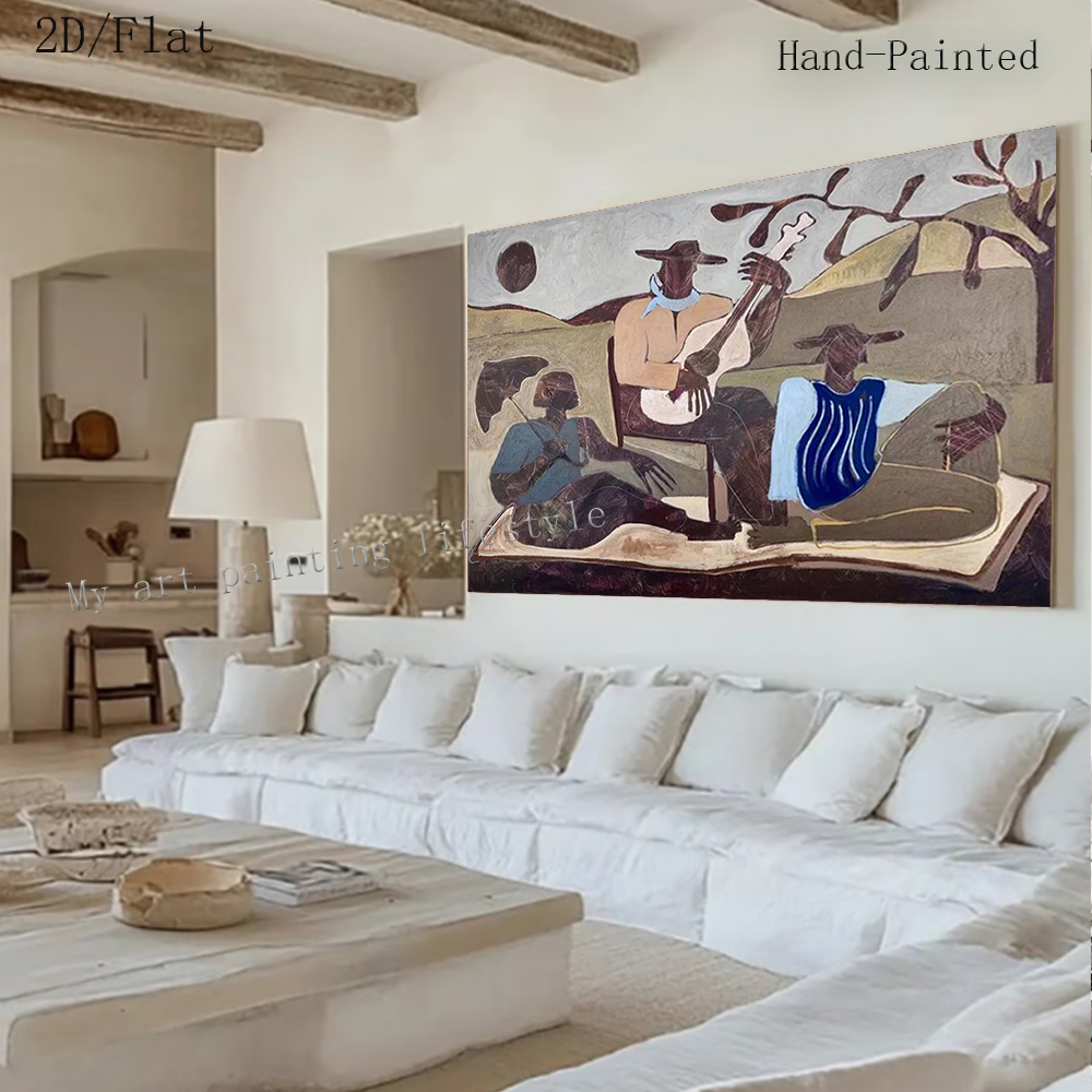 Home Decor Free Images - Peinture à l'huile abstraite 100% faite