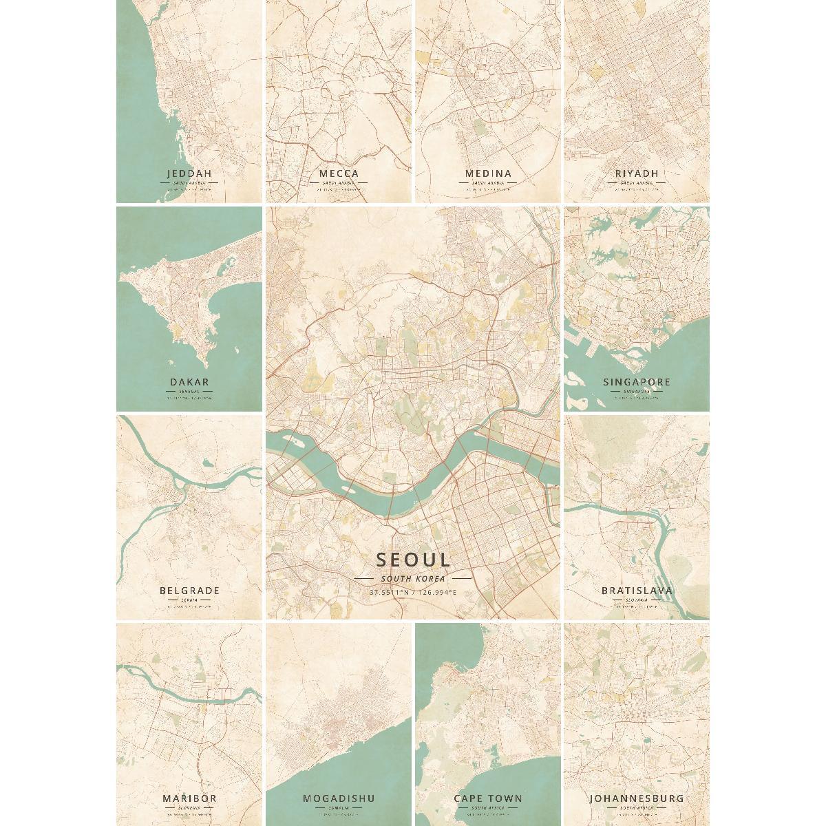 Home Decor Jeddah - Jeddah Arabie Saoudite Ville Carte Affiche