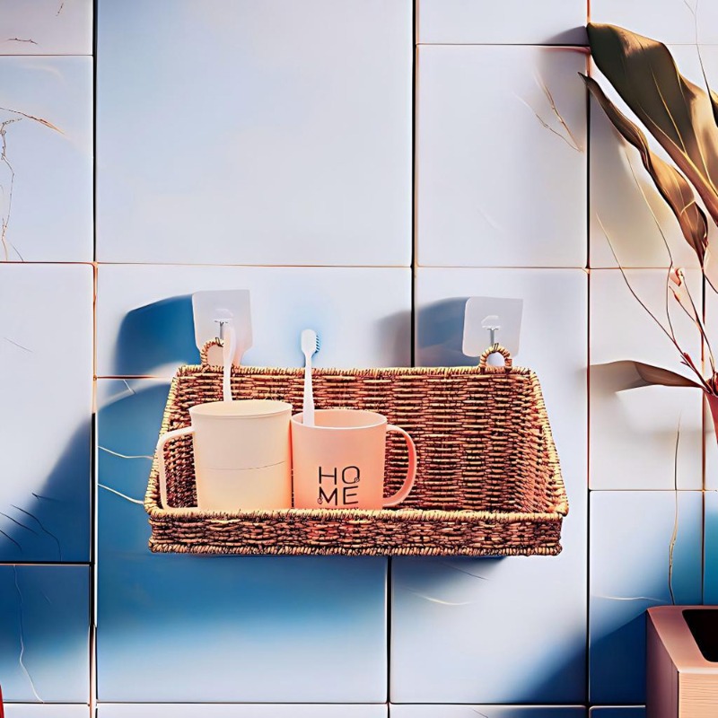 Home Decor Hampers - Panier de rangement suspendu en rotin