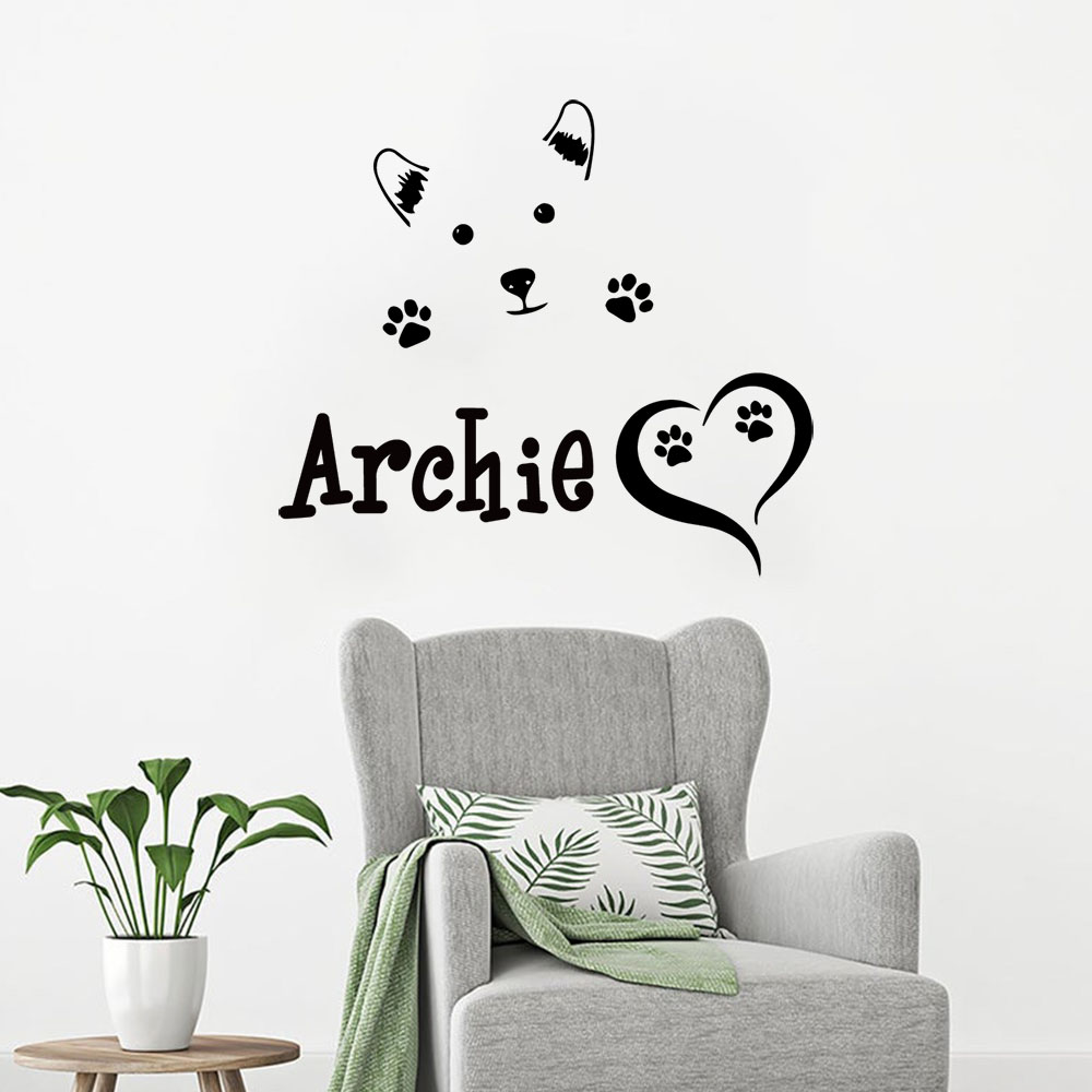 Home Decor Lovely Home - Autocollants muraux personnalisés avec nom pour