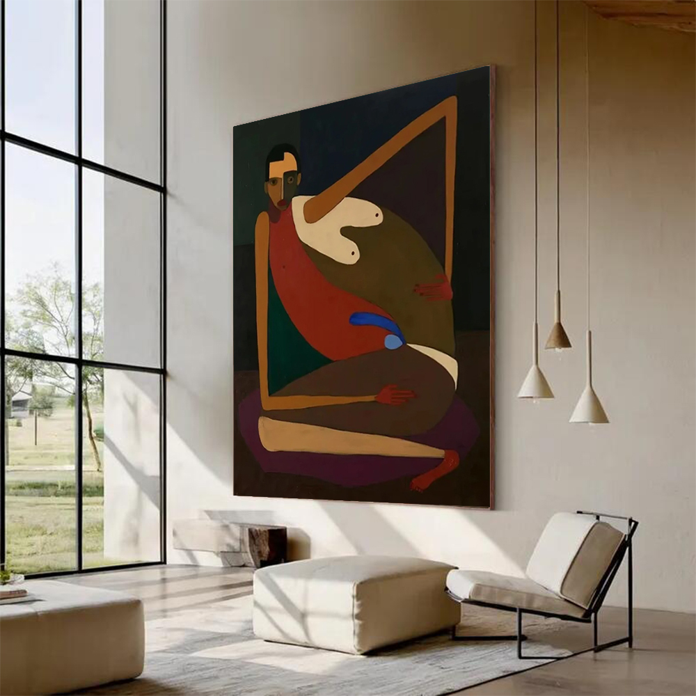 Home Decor Free Images - Peinture à l'huile abstraite faite à
