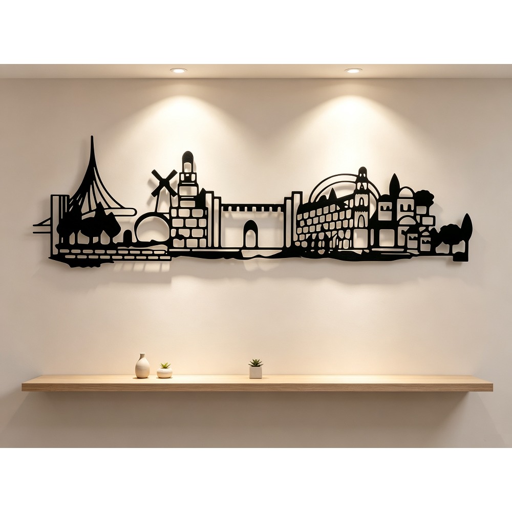 Home Decoration - CIFBUY Décoration murale en métal, silhouette