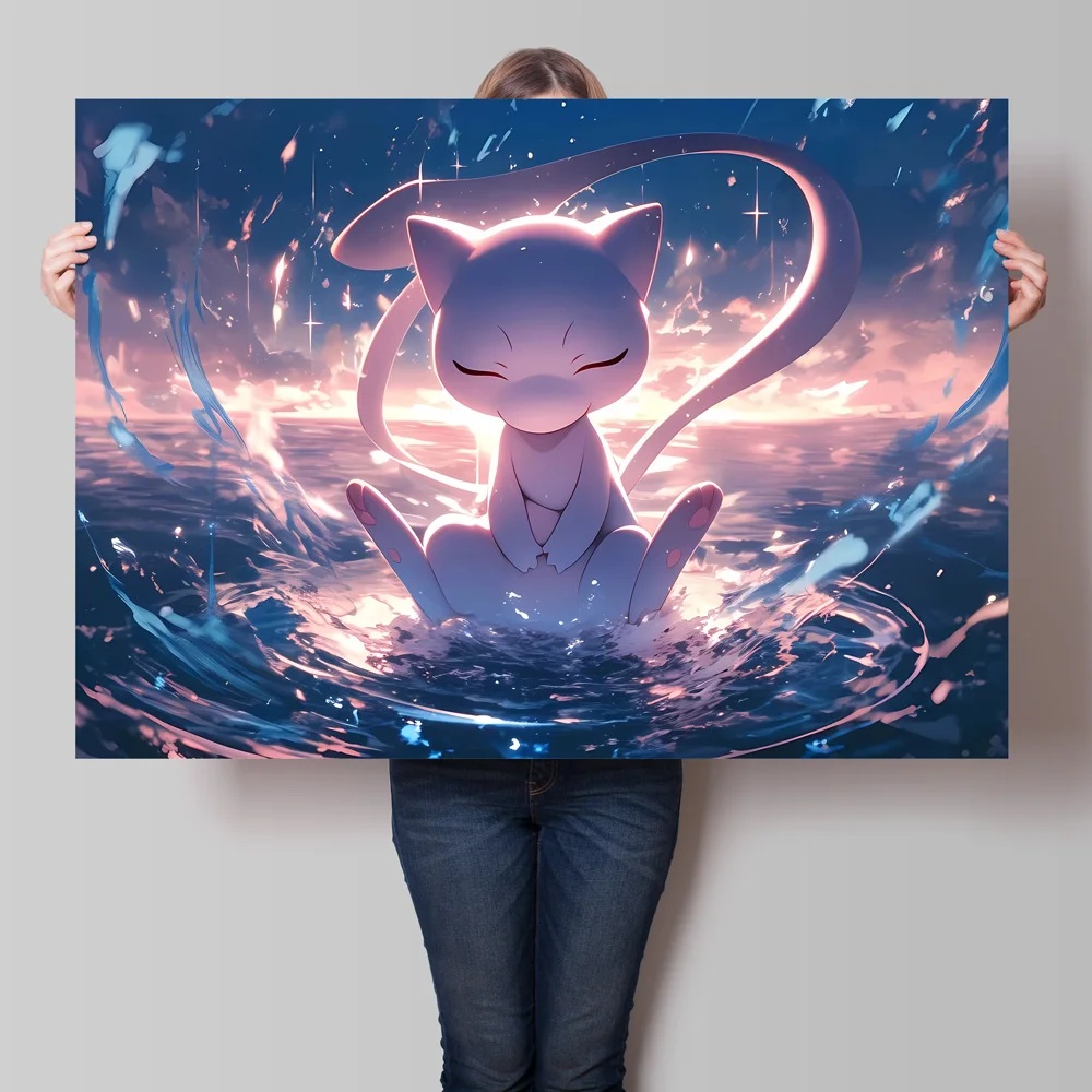 Home Decor Free Images - Toile imprimée HD Pokemon Mew, affiche
