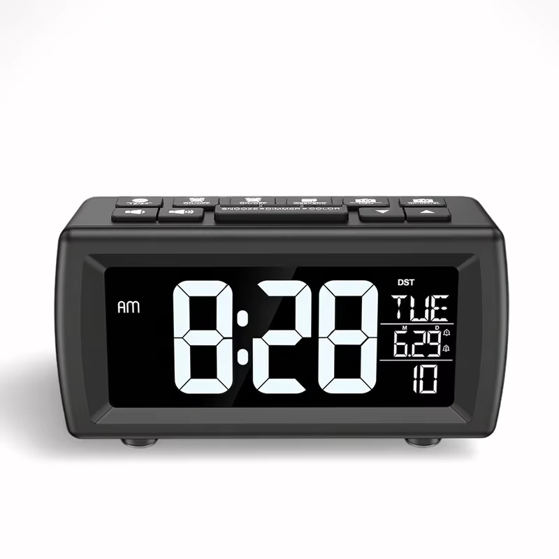 Vintage Alarm Clock - Radio-réveil FM rétro numérique pour chevet,
