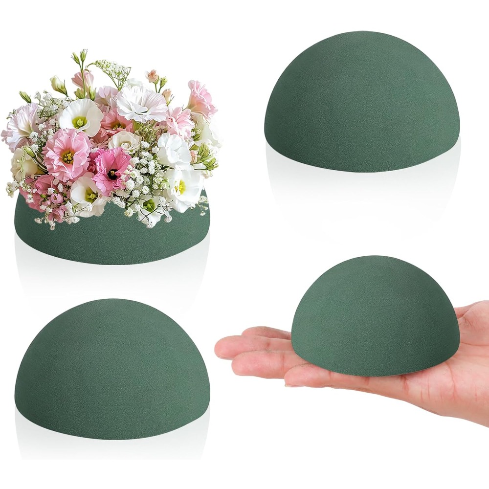 Home Decor Vase With Flowers - Mousses florales demi-sphère pour arrangements de
