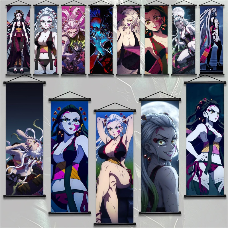 Home Decor Painting - Ensemble de rouleaux suspendus Demon Slayer