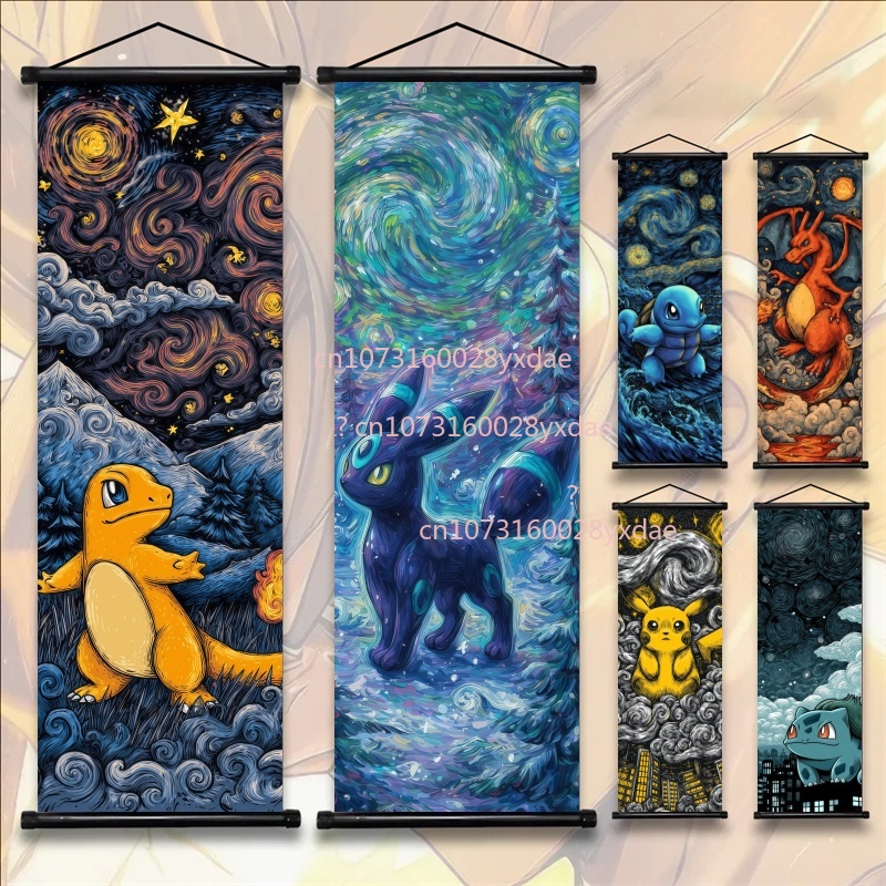 Home Decor Free Images - Affiche imprimée Pokémon, décoration murale anime,