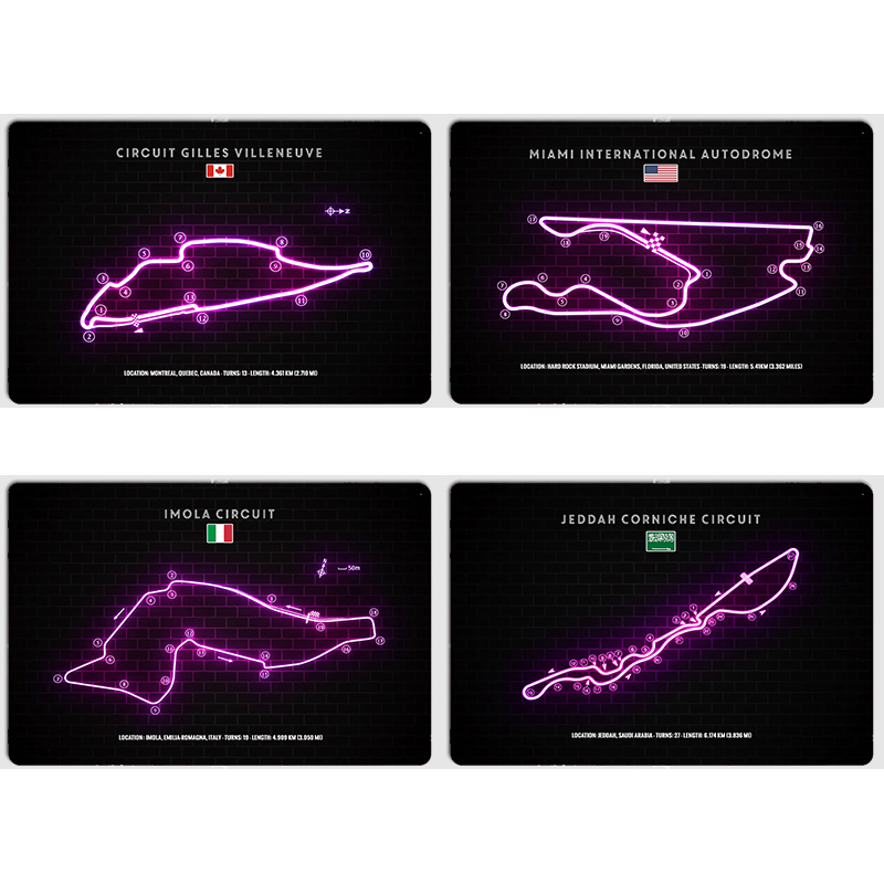 Home Decor Jeddah - Affiche en métal personnalisée Gilles Villeneuve,