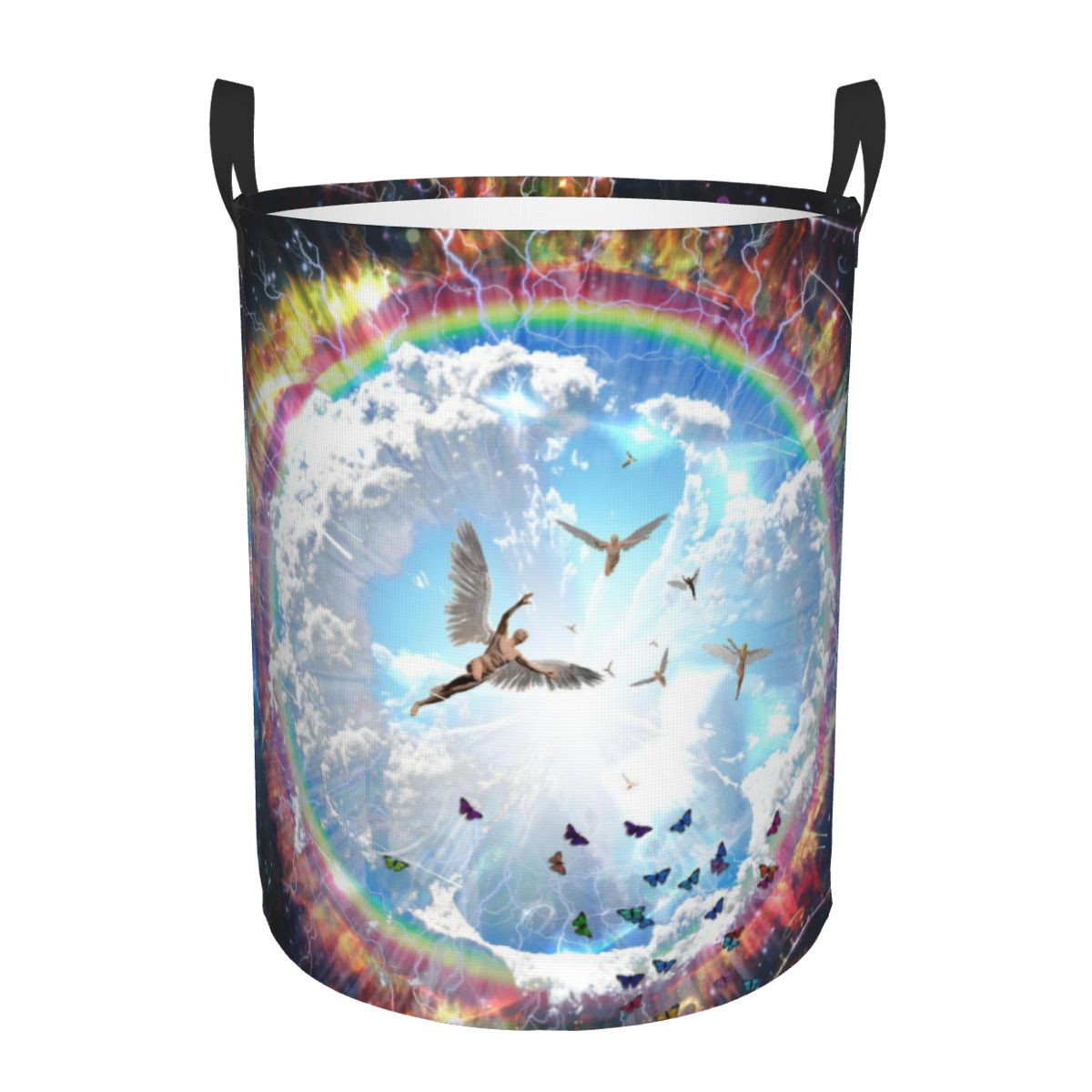 Home Decor Hampers - Vivid Galaxy Angels rond panier à