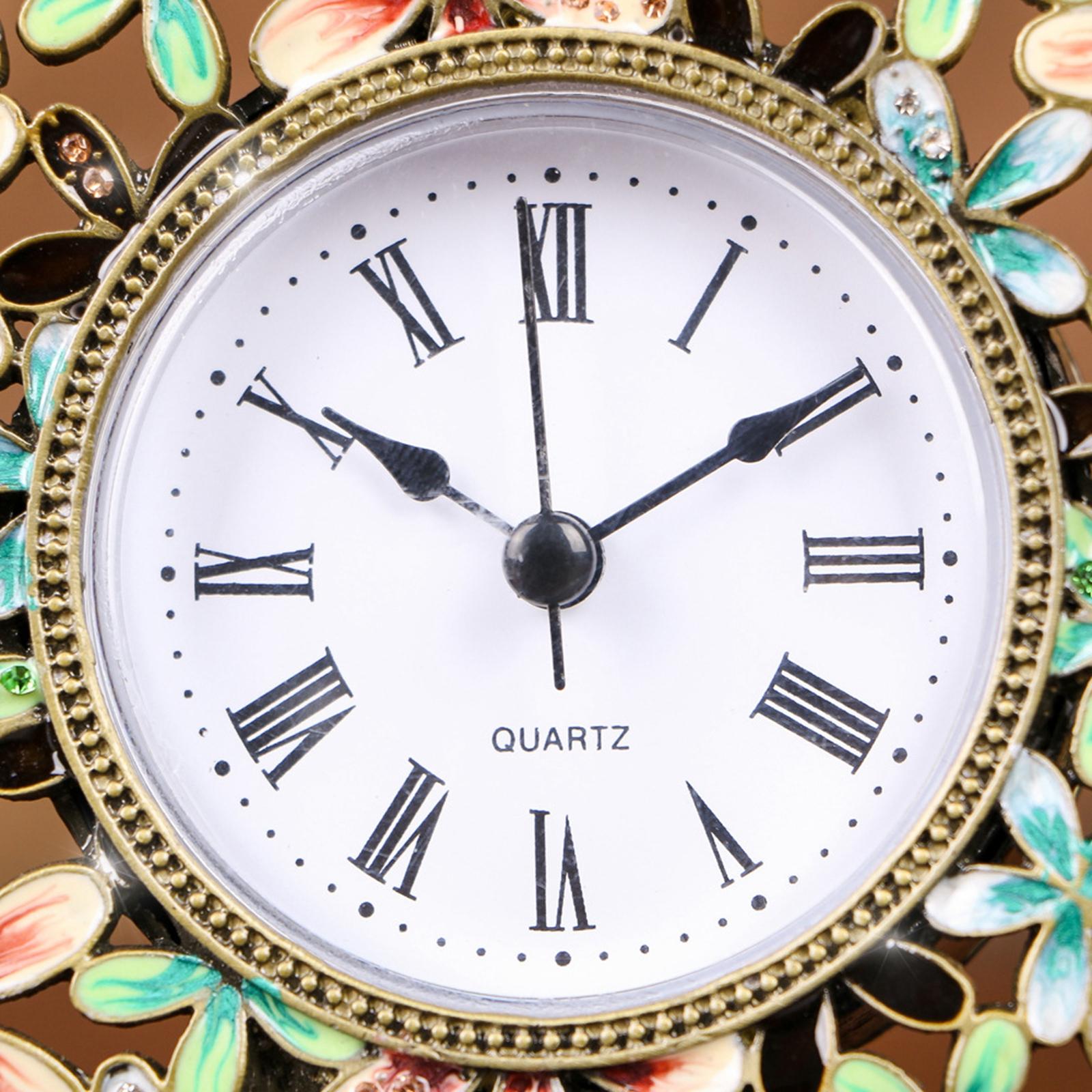 Vintage Alarm Clock - Horloge de bureau silencieuse rustique pour
