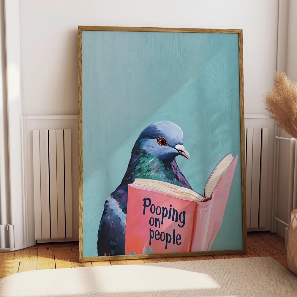 Home Decor Nz - Pigeon moderne qui lit et fait