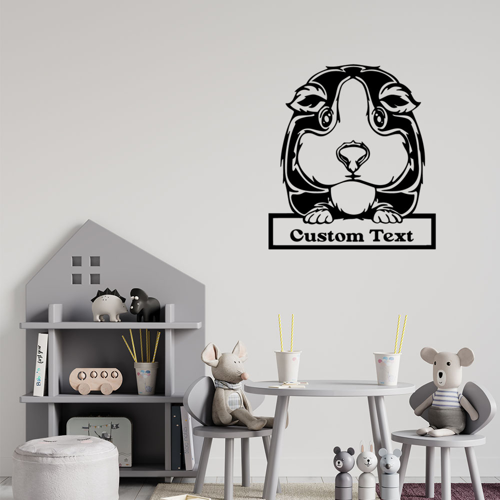 Home Decor Lovely Home - 1PC Adorable Autocollant Mural Personnalisé Chien