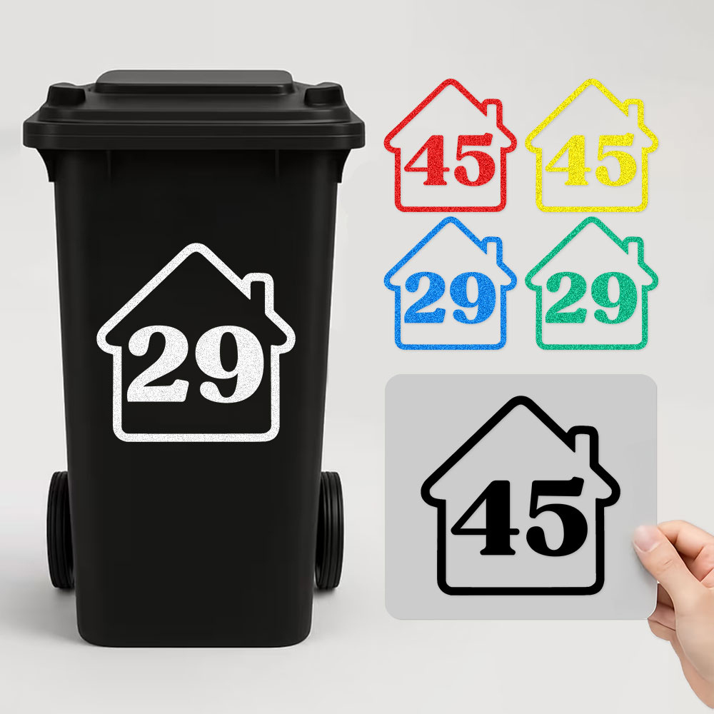 Home Decor Com - Autocollants réfléchissants personnalisés pour poubelle, 3