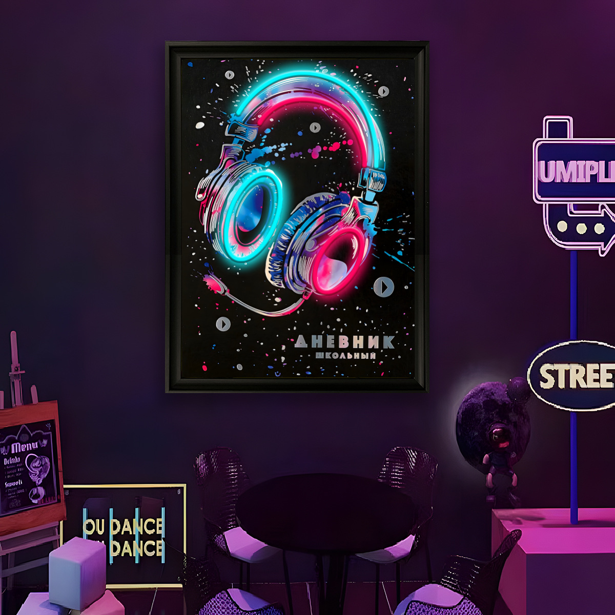 Lumière néon LED alimentée par - Home Decor Painting avis et prix