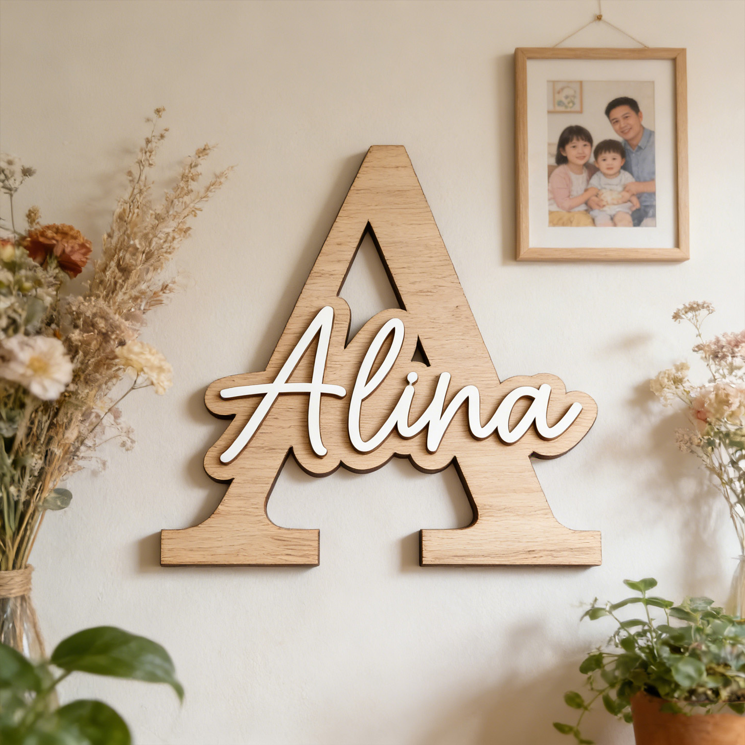 1 plaque de porte en bois pers - Home Decor Com avis et prix