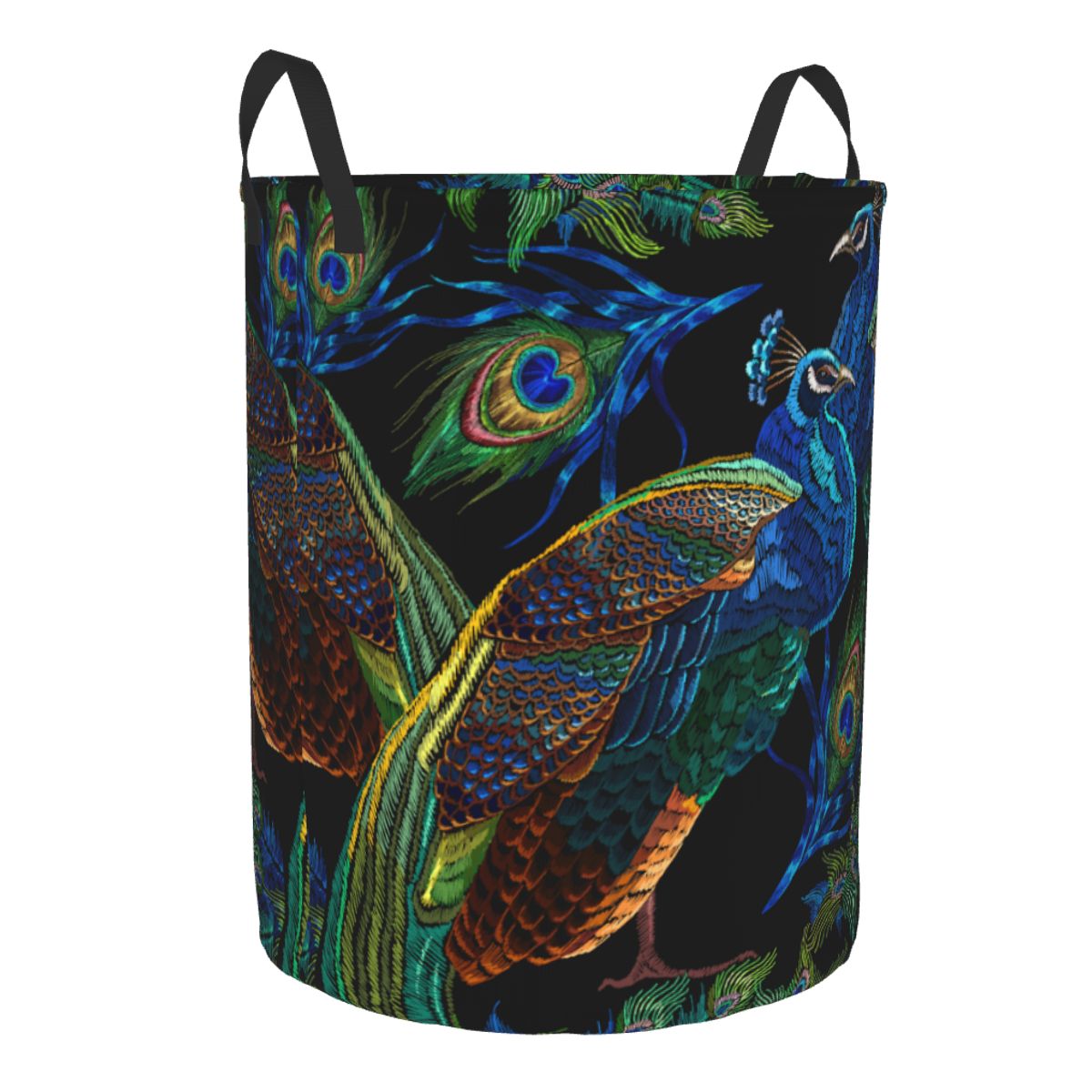 Panier à linge rond motif paon - Home Decor Hampers avis et prix