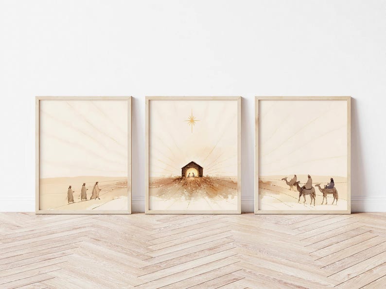 Toile d'art de scène de Nativi - Home Decor Jesus avis et prix
