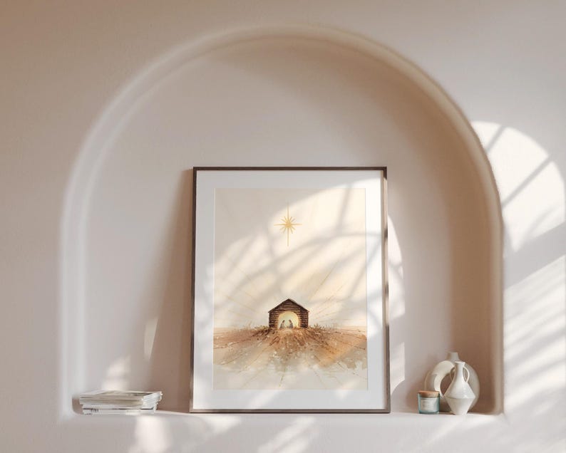Toile d'art de scène de Nativi - Home Decor Jesus avis et prix