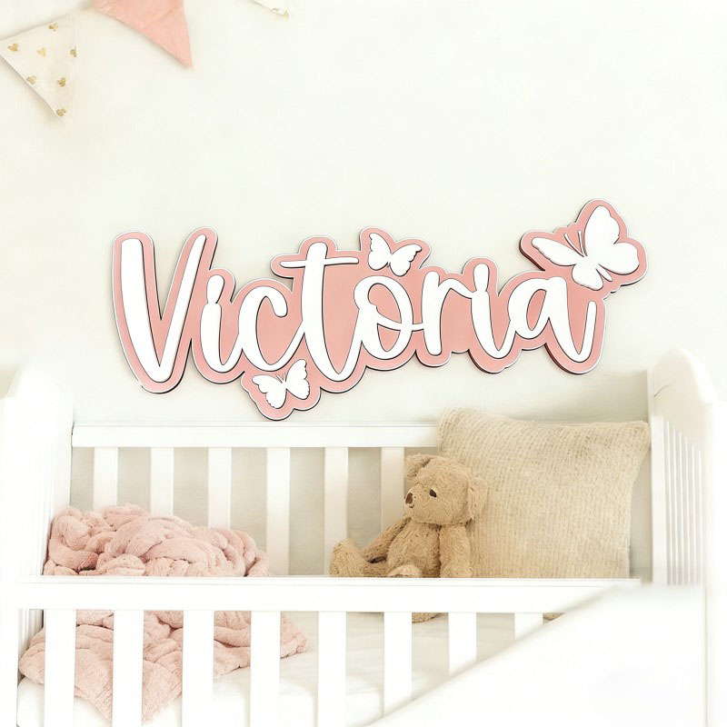 Plaque nominative en bois pers - Home Decor Diy avis et prix