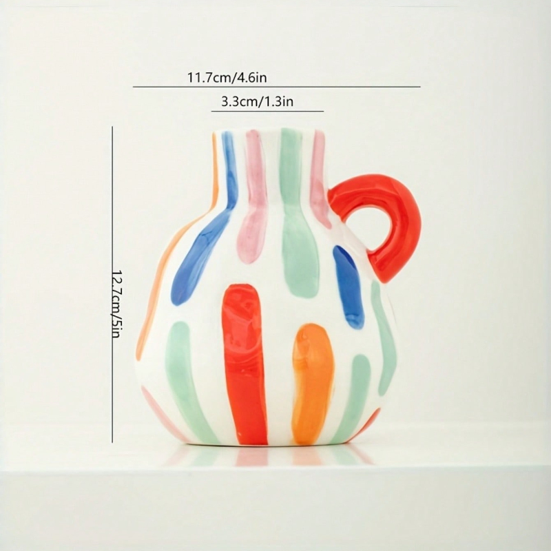 Vase en céramique géométrique  - Home Decor Dopamine avis et prix