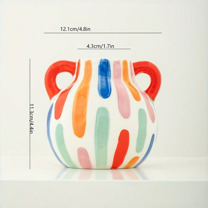 Vase en céramique géométrique  - Home Decor Dopamine avis et prix
