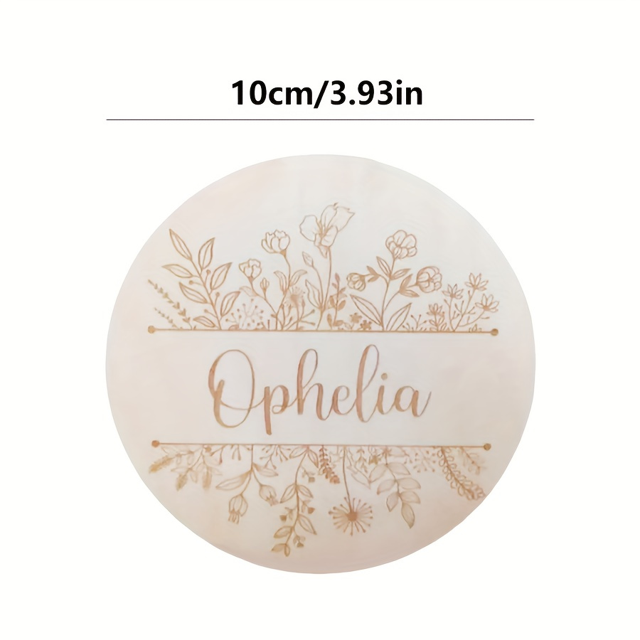 Plaque de nom gravée florale p - Home Decor Com avis et prix