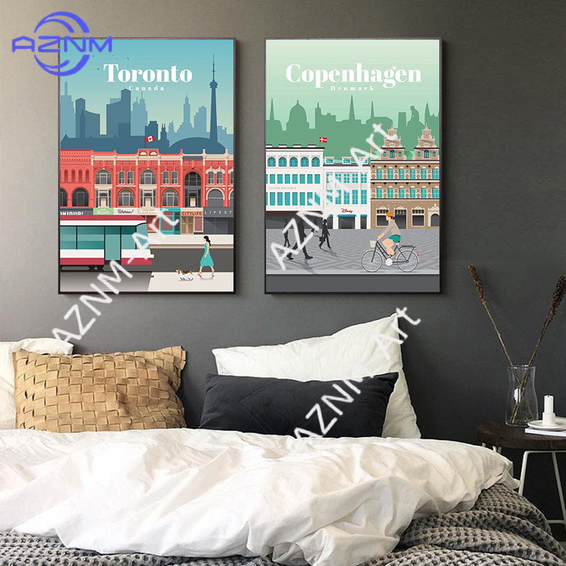Affiche murale de tourisme urb - Home Decor Melbourne avis et prix