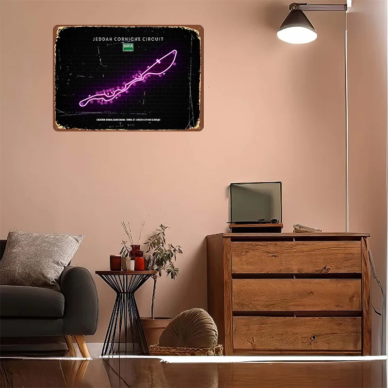 Affiche métallique 3D texturée - Home Decor Jeddah avis et prix