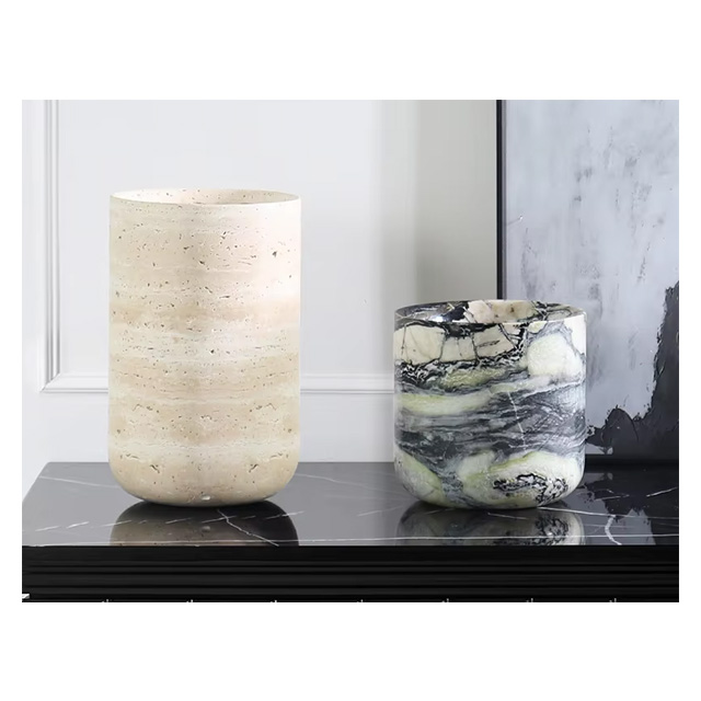 Vase en marbre naturel personn - Home Decor Flowers avis et prix