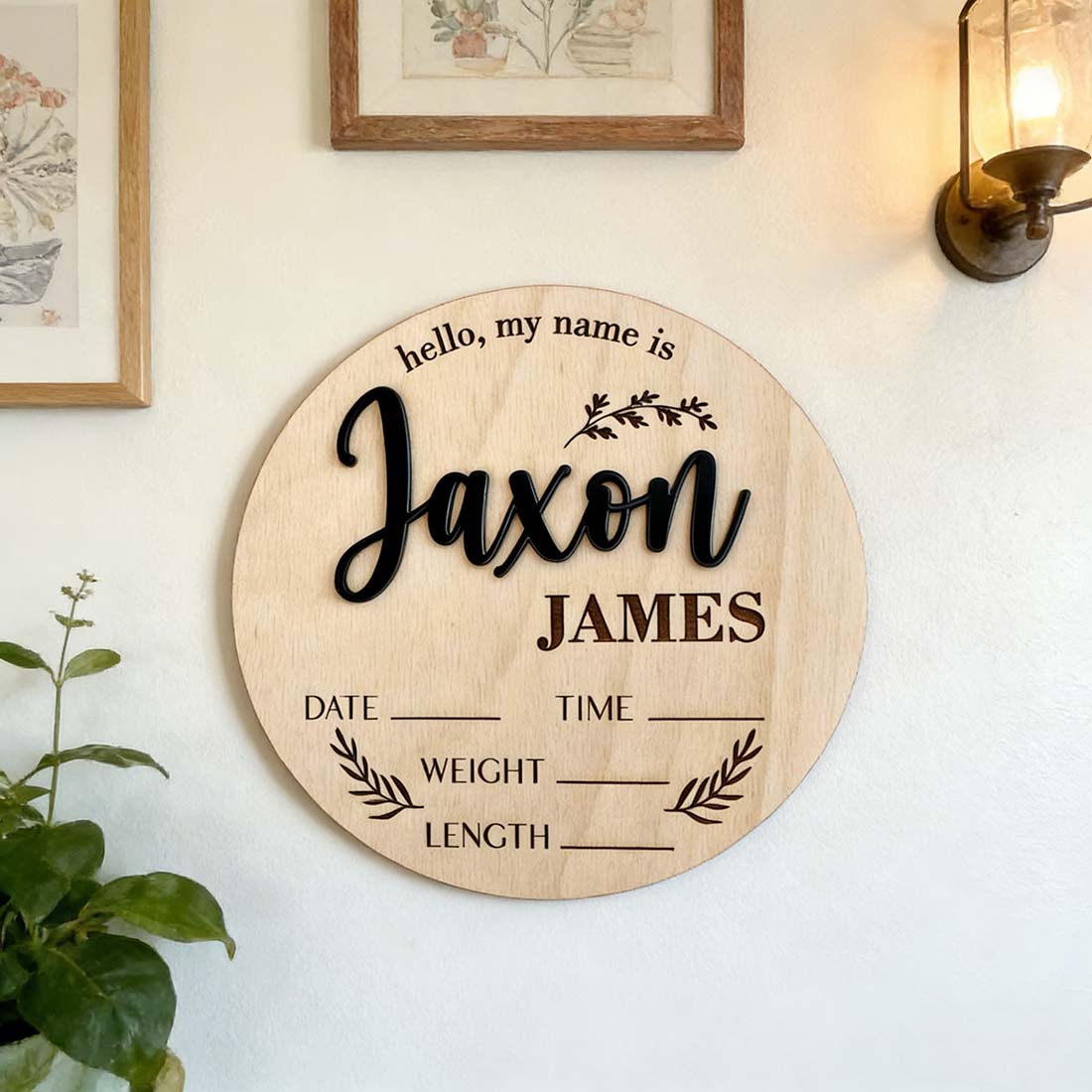 1 plaque personnalisée en bois - Home Decor Com avis et prix