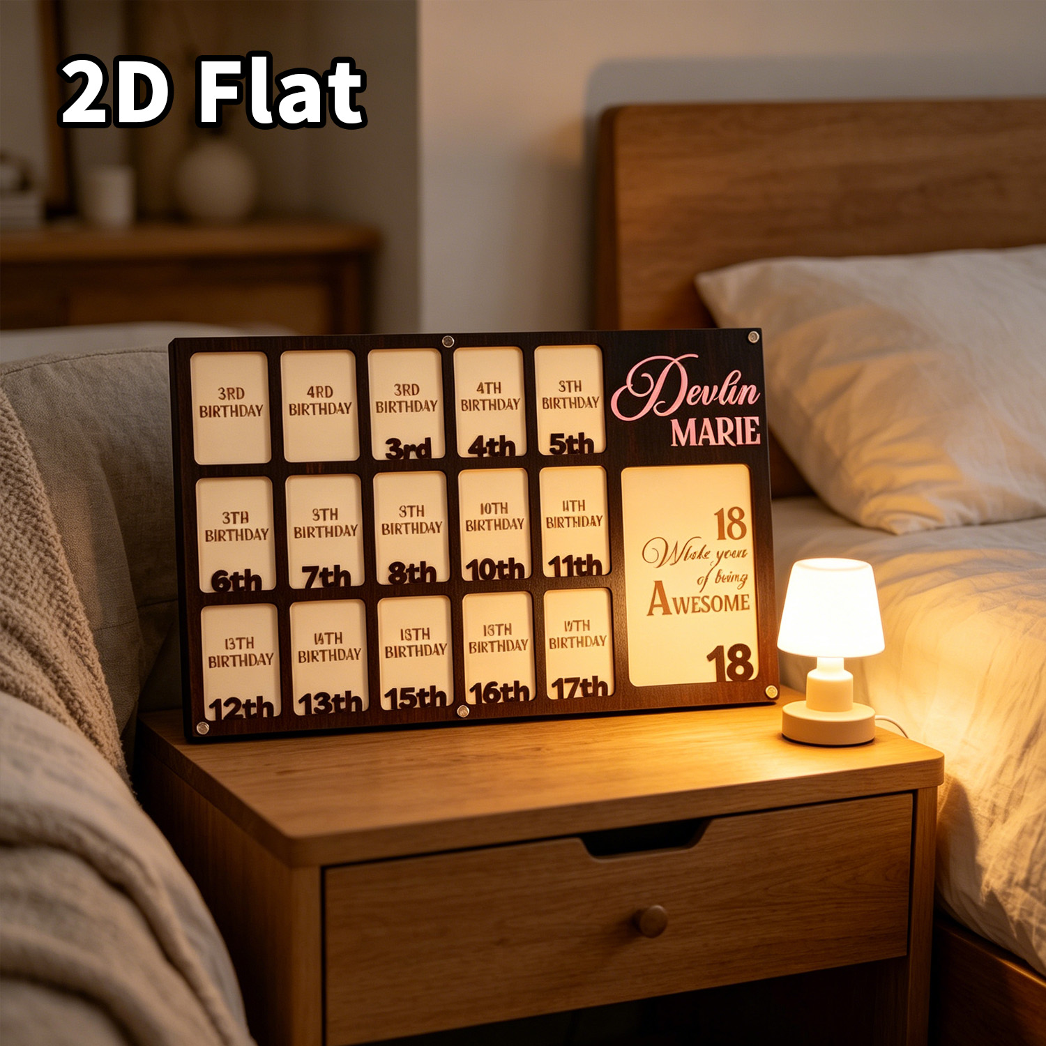 1 plaque murale en bois person - Home Decor Diy avis et prix