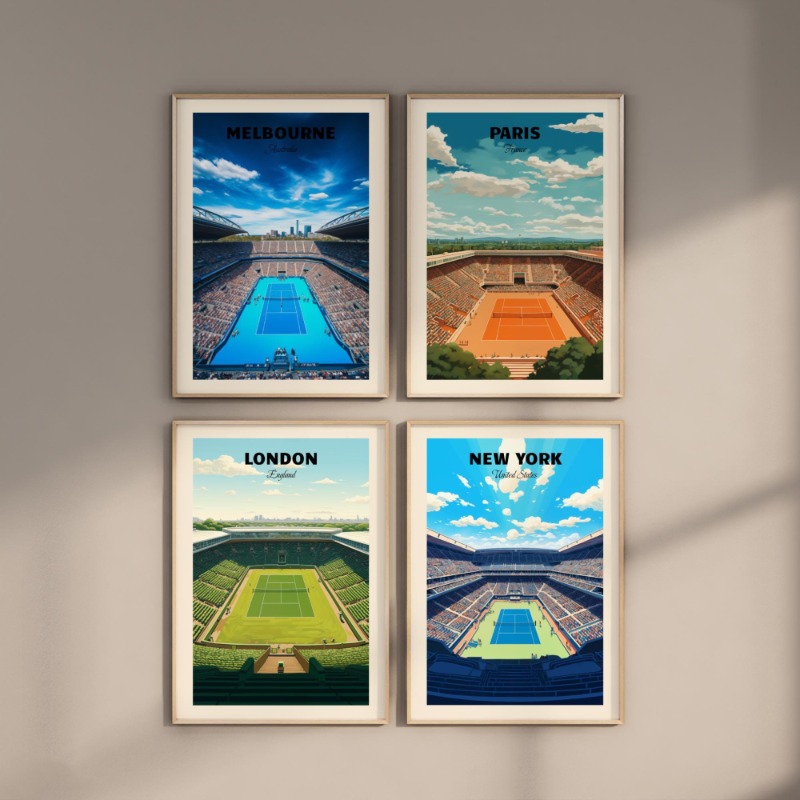 Affiche de Tennis Majors, lond - Home Decor Melbourne avis et prix