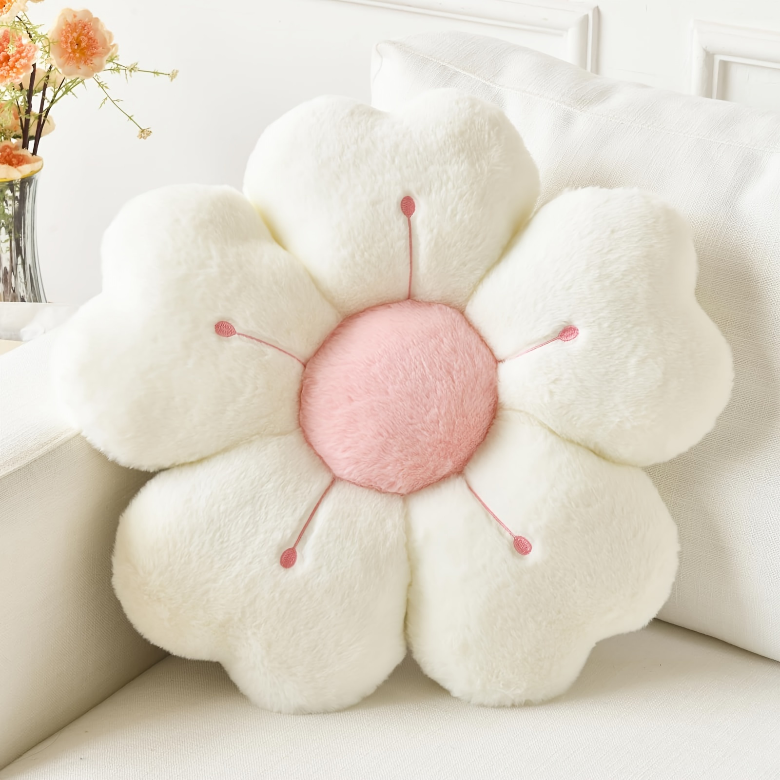 Oreiller en peluche douce à fl - Home Decor Aesthetic Pinterest avis et prix