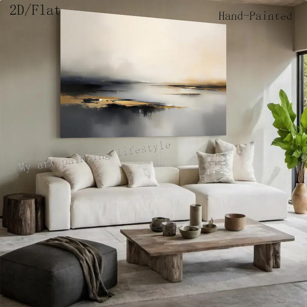 Grande Peinture à l'Huile Abst - Home Decor Free Images avis et prix