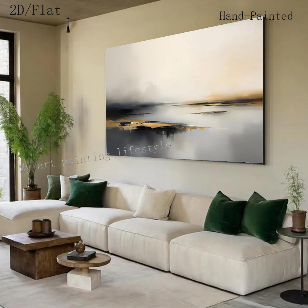Grande Peinture à l'Huile Abst - Home Decor Free Images avis et prix
