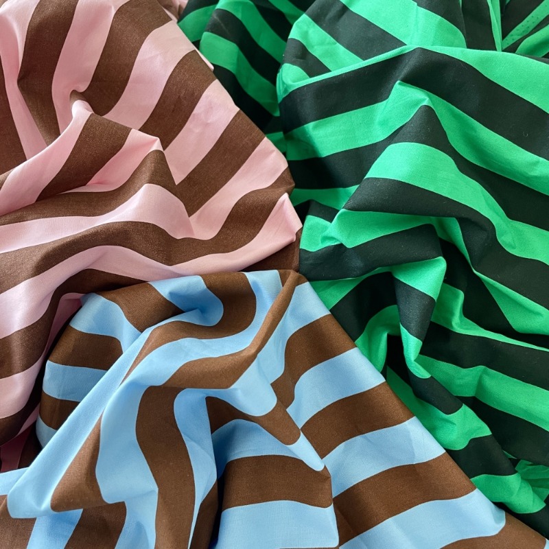 Tissu à rayures couleur bloc D - Home Decor Dopamine avis et prix